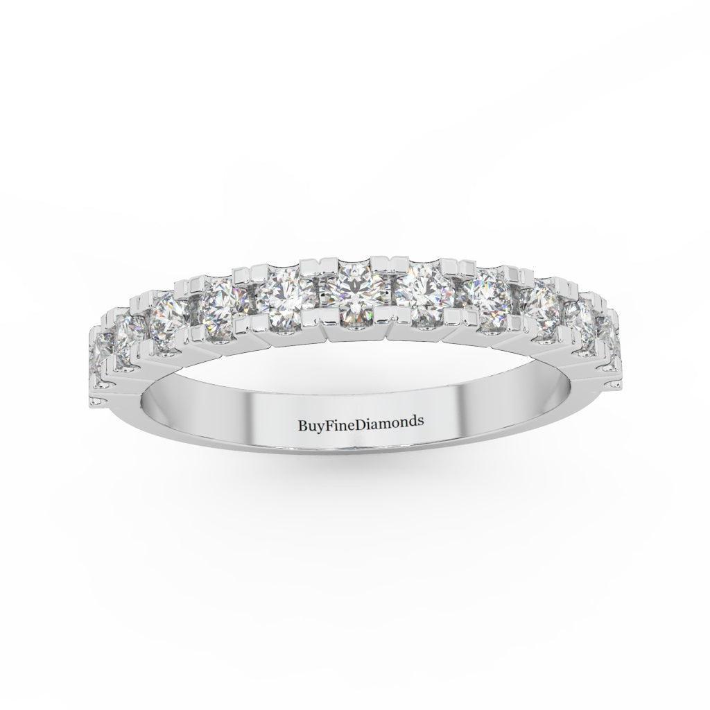 0.50 Ct Natural Round  Diamond Wedding Ring For Her - Image 5
