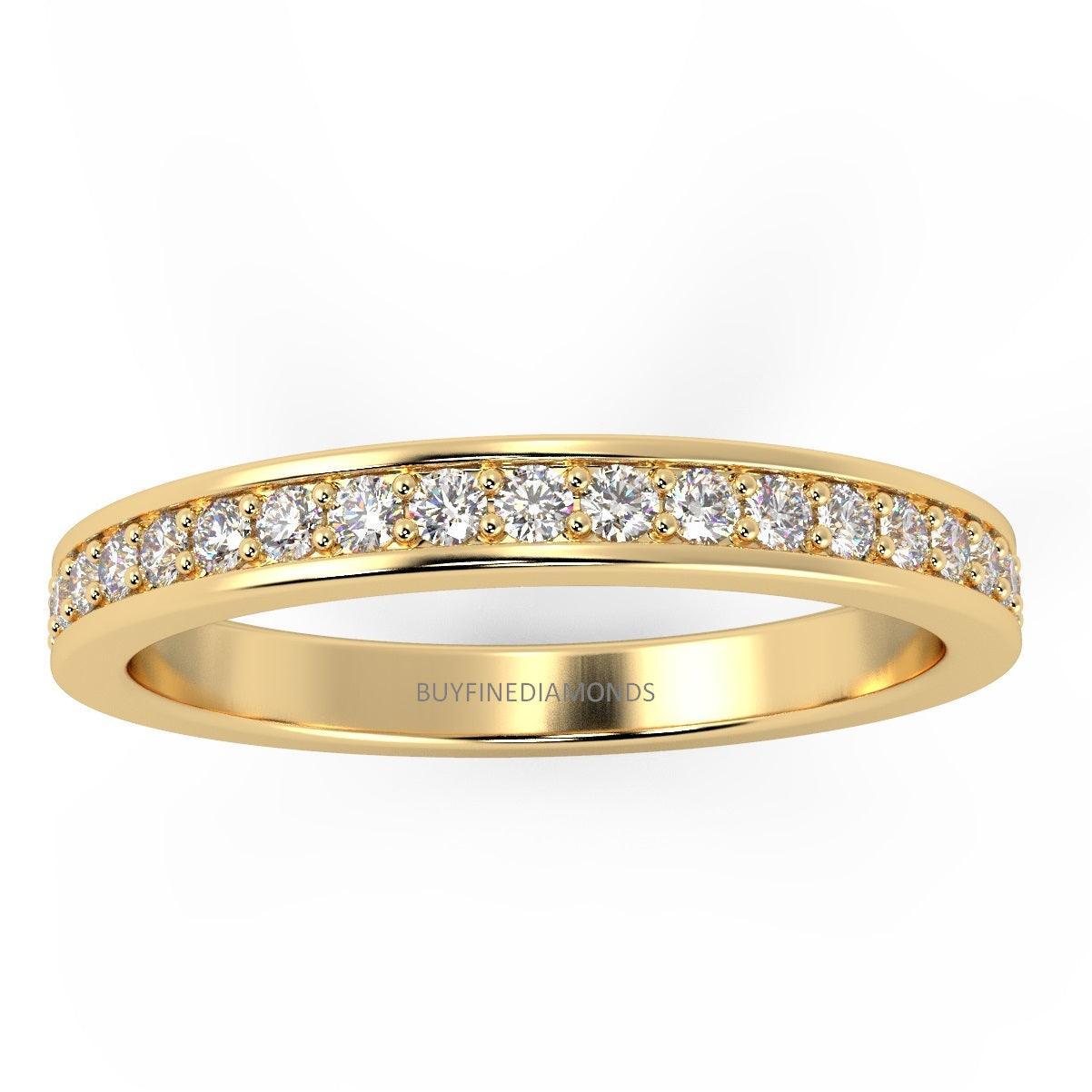 D/VVS 0.50Ct Round Lab Diamond Full Eternity Ring for Women's - Image 7