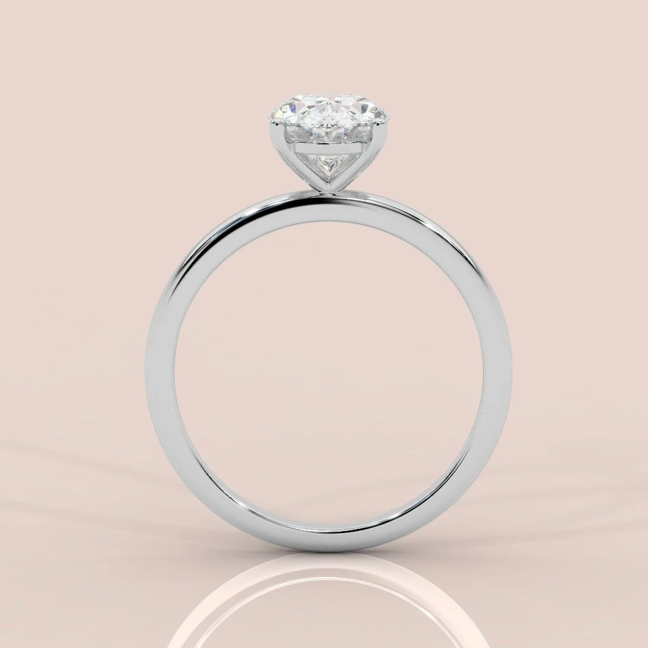 Special Offer ! E/VS 1.00-3.00 CT IGI Certified Oval Diamond Solitaire Engagement Ring in Platinum - Image 8