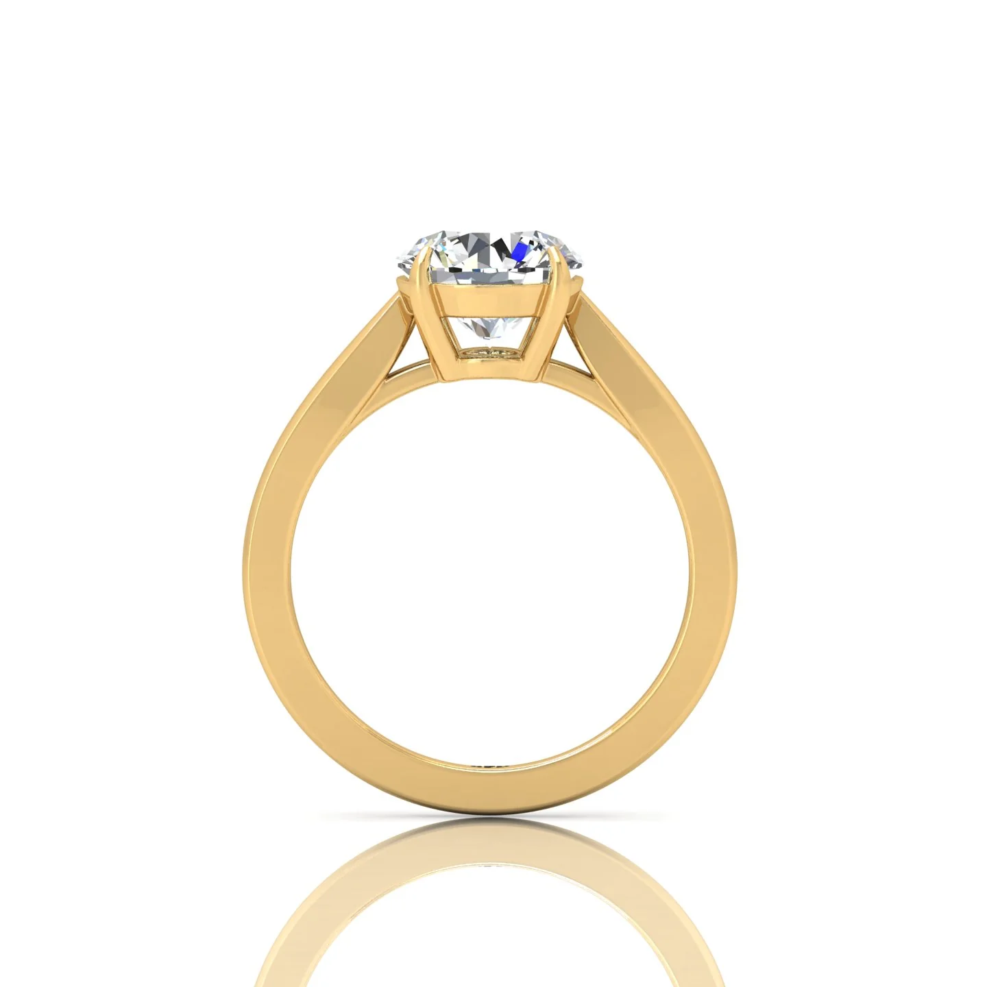 1.00 Carat D/VS Lab Round Diamond Solitaire Engagement Ring For Women - Image 9