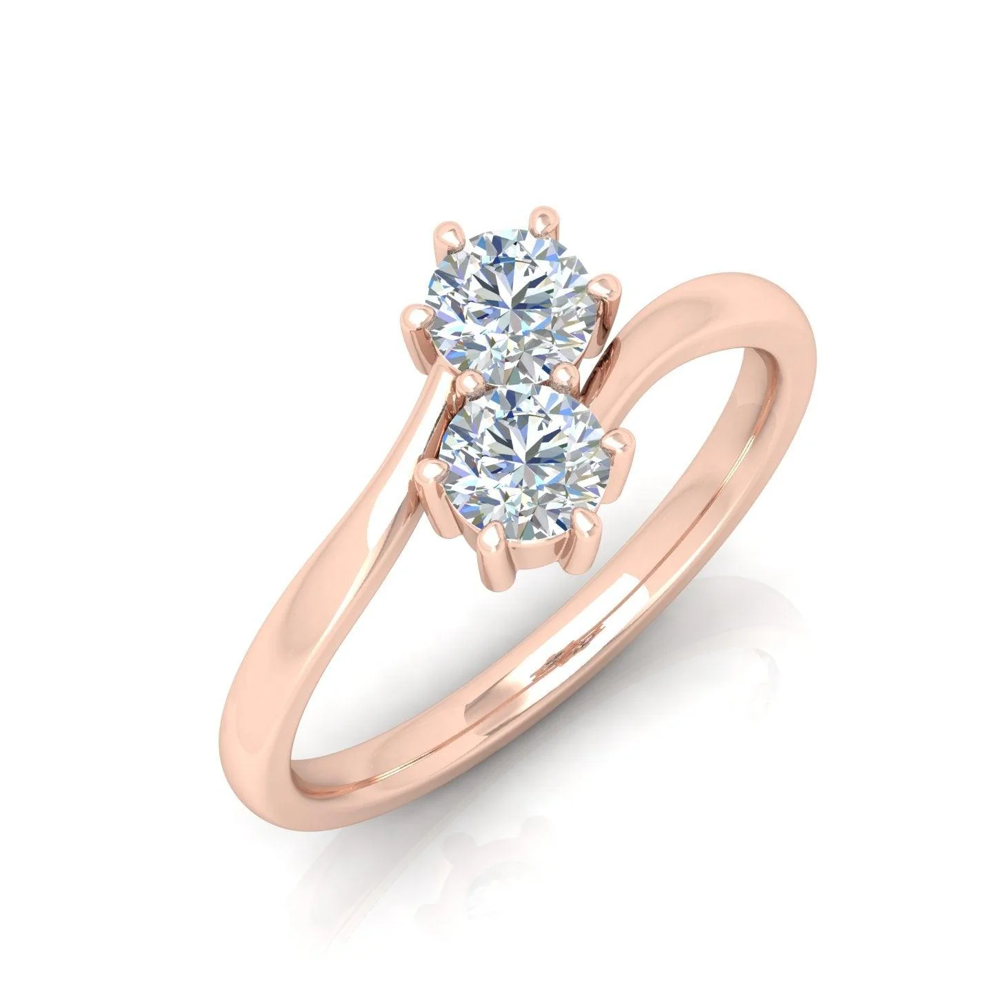 2.00 Carat D/VS IGI Certified Classic Round Diamond Solitaire Toi-Moi Engagement Ring - amadadiamonds - Image 4