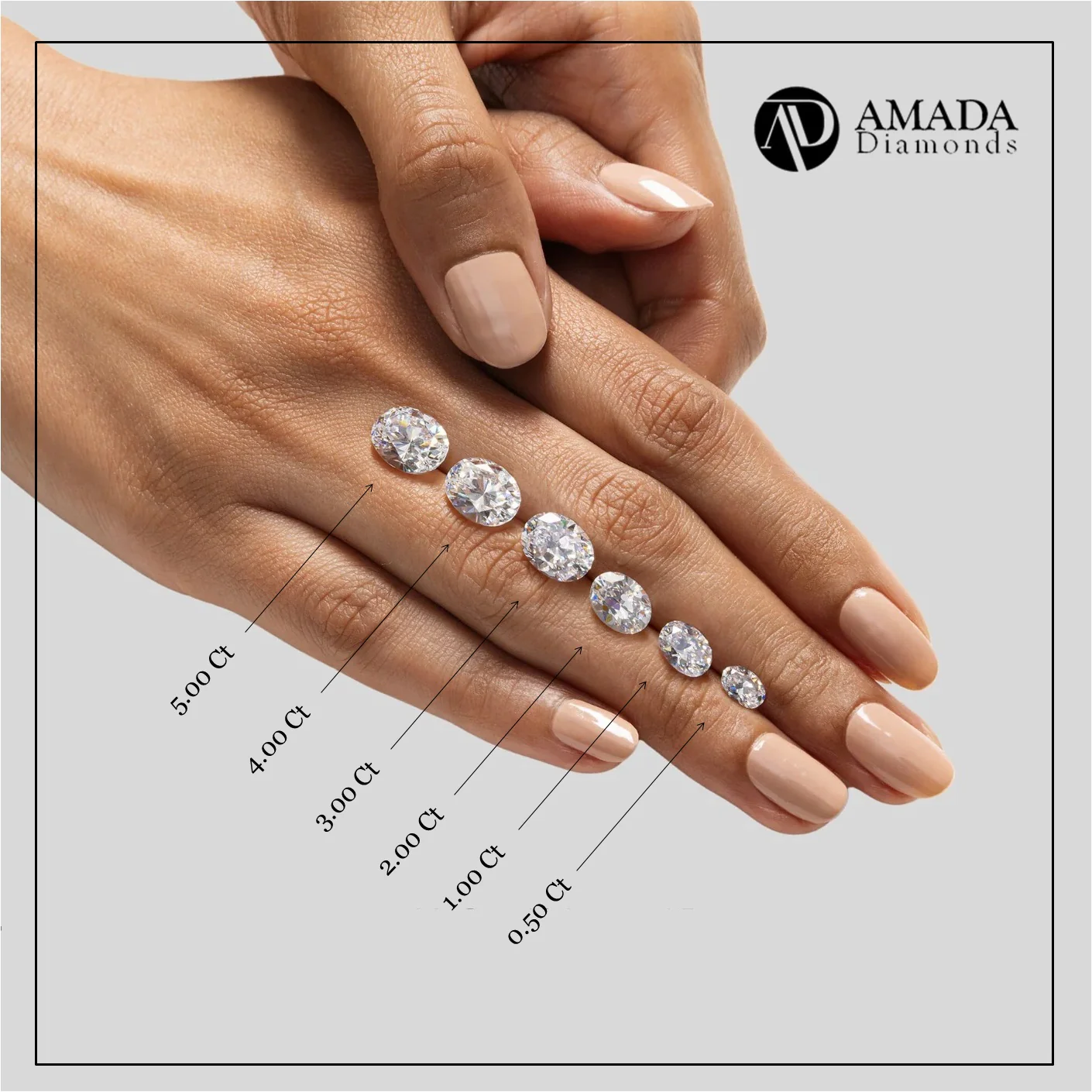 Oval Diamond Cathedral Solitaire Ring - Image 5