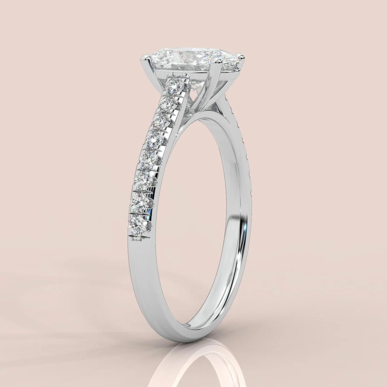 IGI Certified 2.00ct Lab Grown Oval Diamond Engagement Ring - Image 2