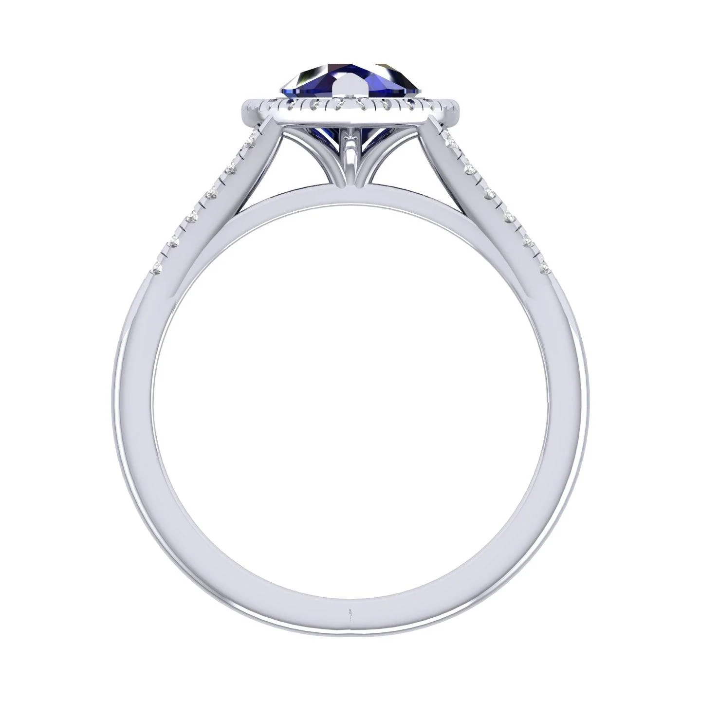 Best Deal..! 2.04Ct Tanzanite Pear & Diamond Halo Engagement Ring In Heavy 18k Gold - Image 7