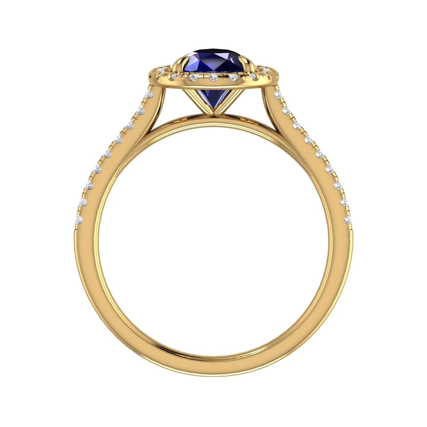 Best Offer..! 2.50Ct Tanzanite Pear & Diamond Women's Halo Engagement Ring - Image 8