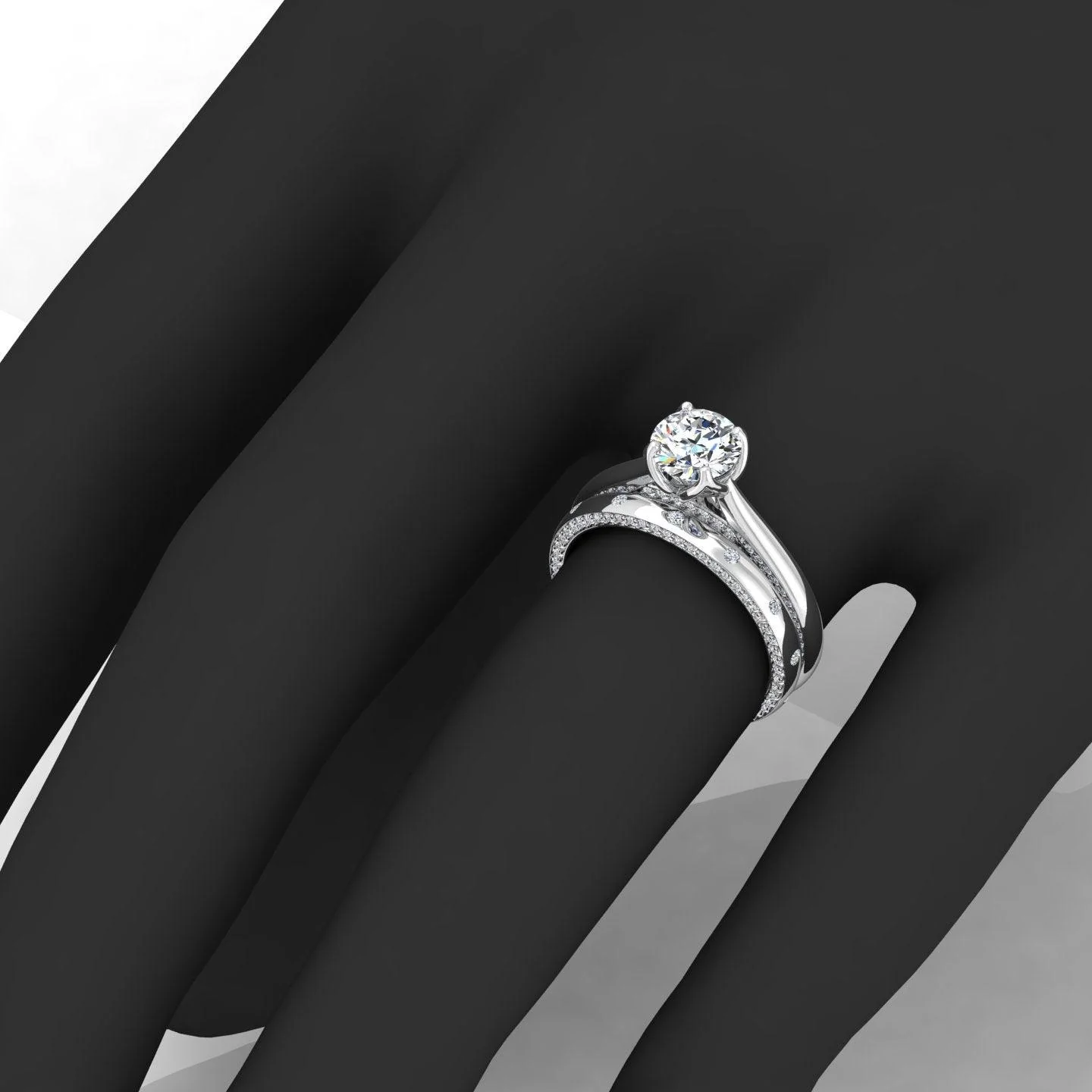 Certified Classic Round Diamond Bridal Set Engagement Ring With Matching Band 2.00Carat E/VS - Image 2