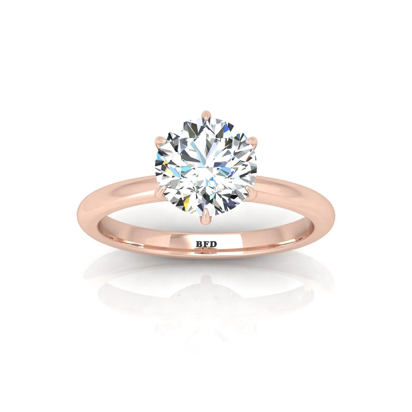 Certified Classic Round Diamond Hidden Halo Engagement Ring - Image 7