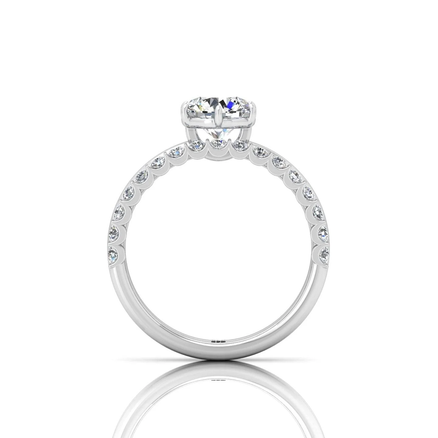 Certified Classic Round Diamond Solitaire Engagement Ring With Matching Band 1.50Ct E/VS - Image 6