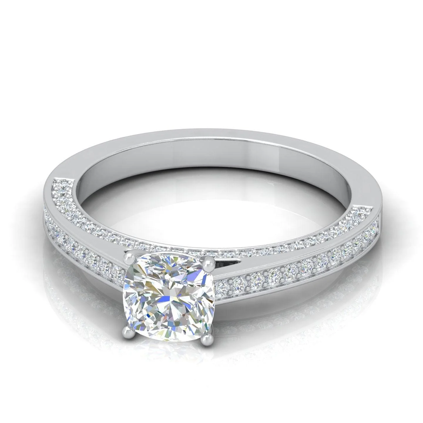 Certified Cushion Diamond Engagement Ring 2.00Carat E/VS - Image 4