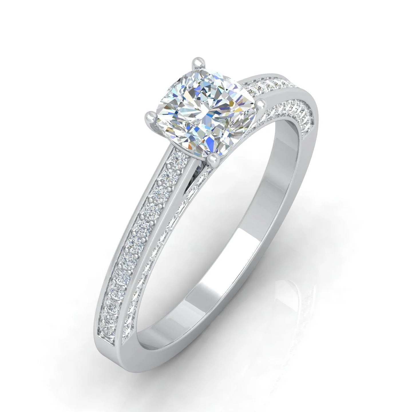 Certified Cushion Diamond Engagement Ring 2.00Carat E/VS - Image 5