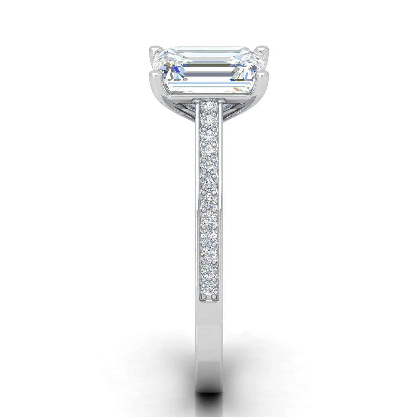 Certified Emerald Diamond Engagement Ring 2.00Carat - Image 4