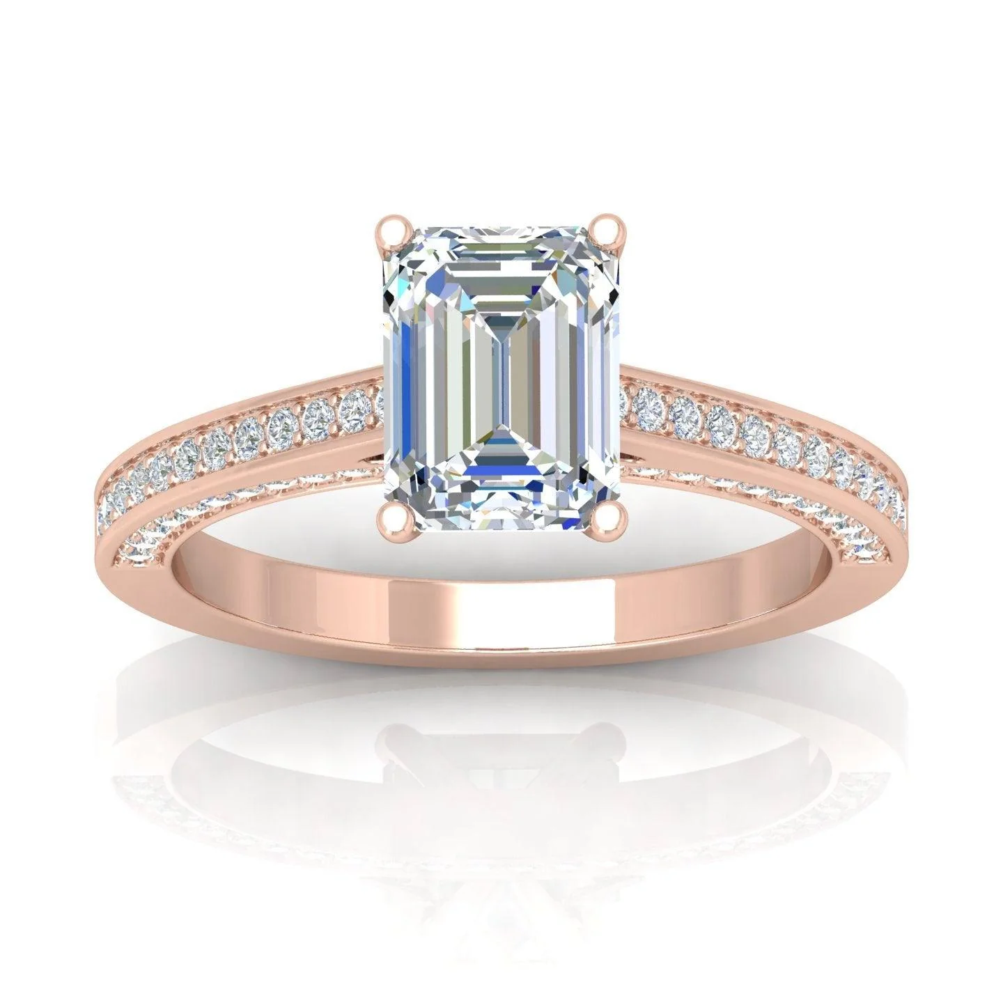 Certified Emerald Diamond Engagement Ring 2.00Carat - Image 7