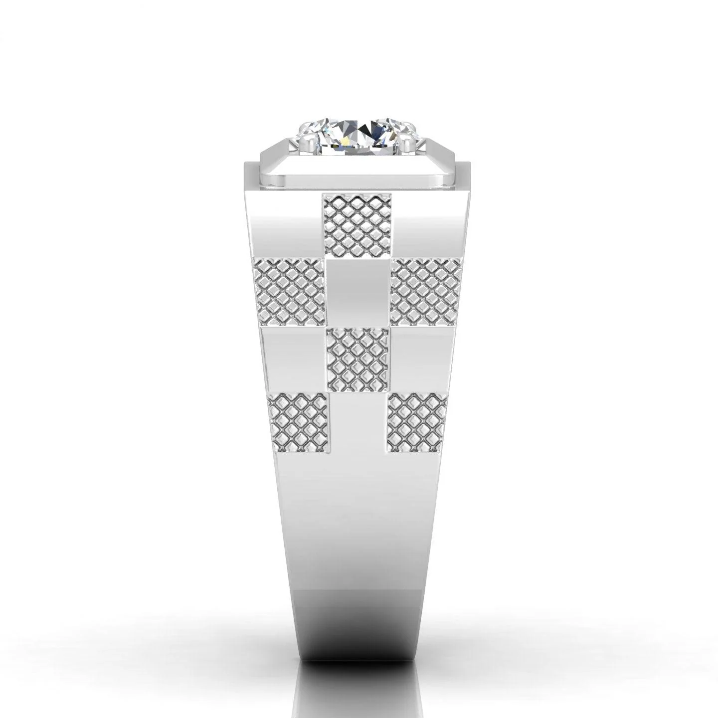 Certified E/VS 1.00Ct Round Diamond Solitaire Engagement Ring For Him - Image 7