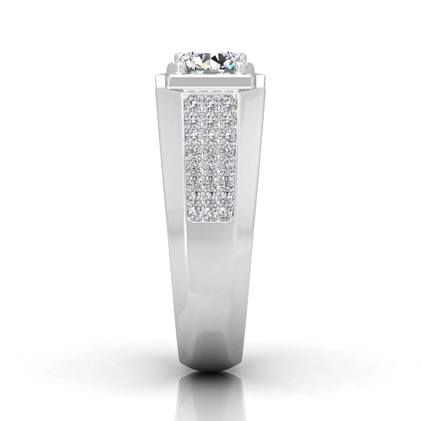 CERTIFIED F/VS 1.50CT ROUND DIAMOND SOLITAIRE WITH ACCENTS ENGAGEMENT RING FOR HIM - Image 7