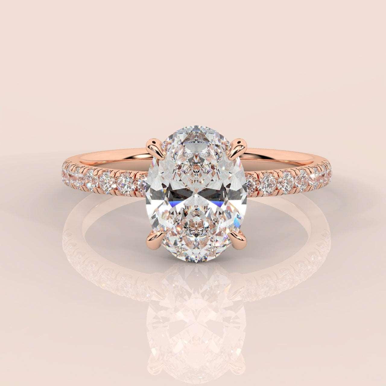 Certified Oval Lab Diamond Engagement Ring 4.50ct - 5.50Ct - Image 6