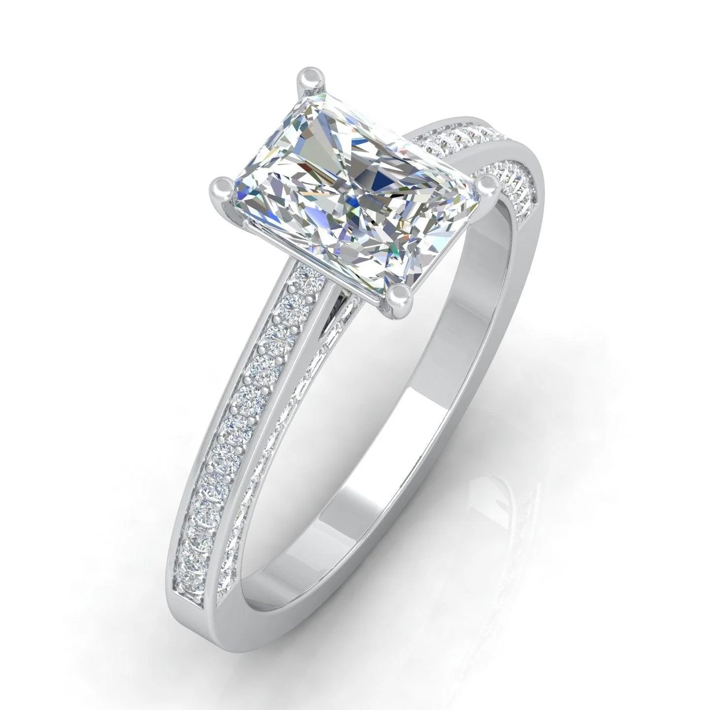 Certified Radiant Diamond Engagement Ring 2.00Carat E/VS - Image 4
