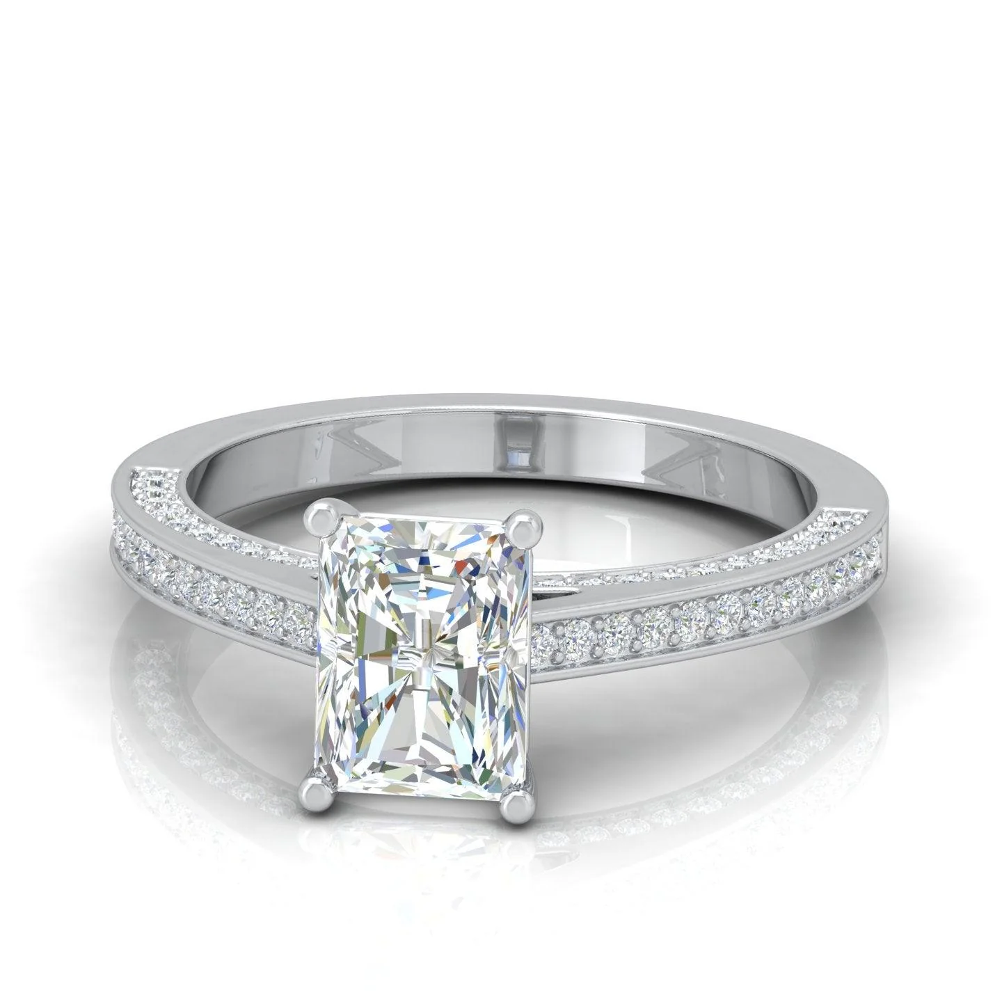 Certified Radiant Diamond Engagement Ring 2.00Carat E/VS - Image 5