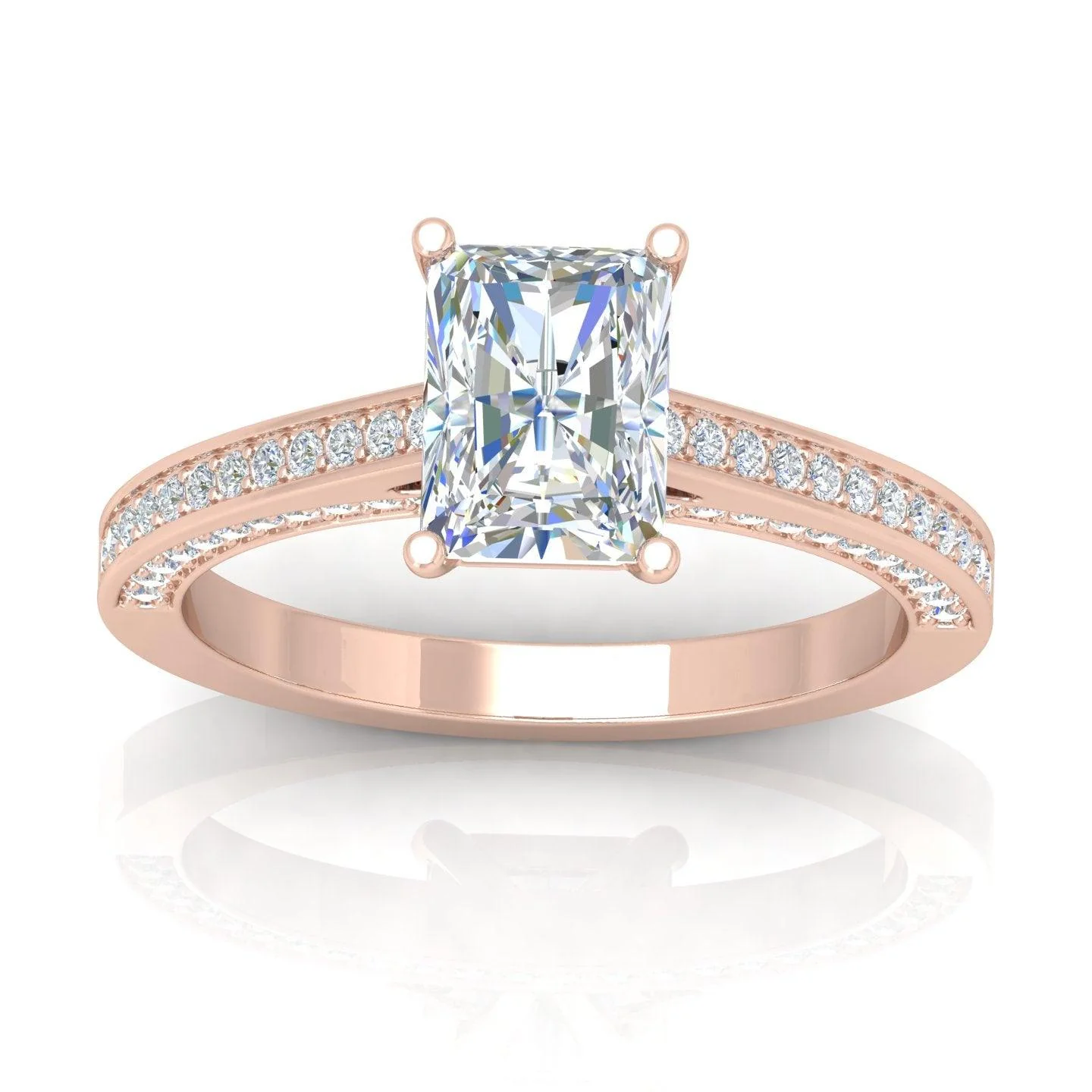 Certified Radiant Diamond Engagement Ring 2.00Carat E/VS - Image 7