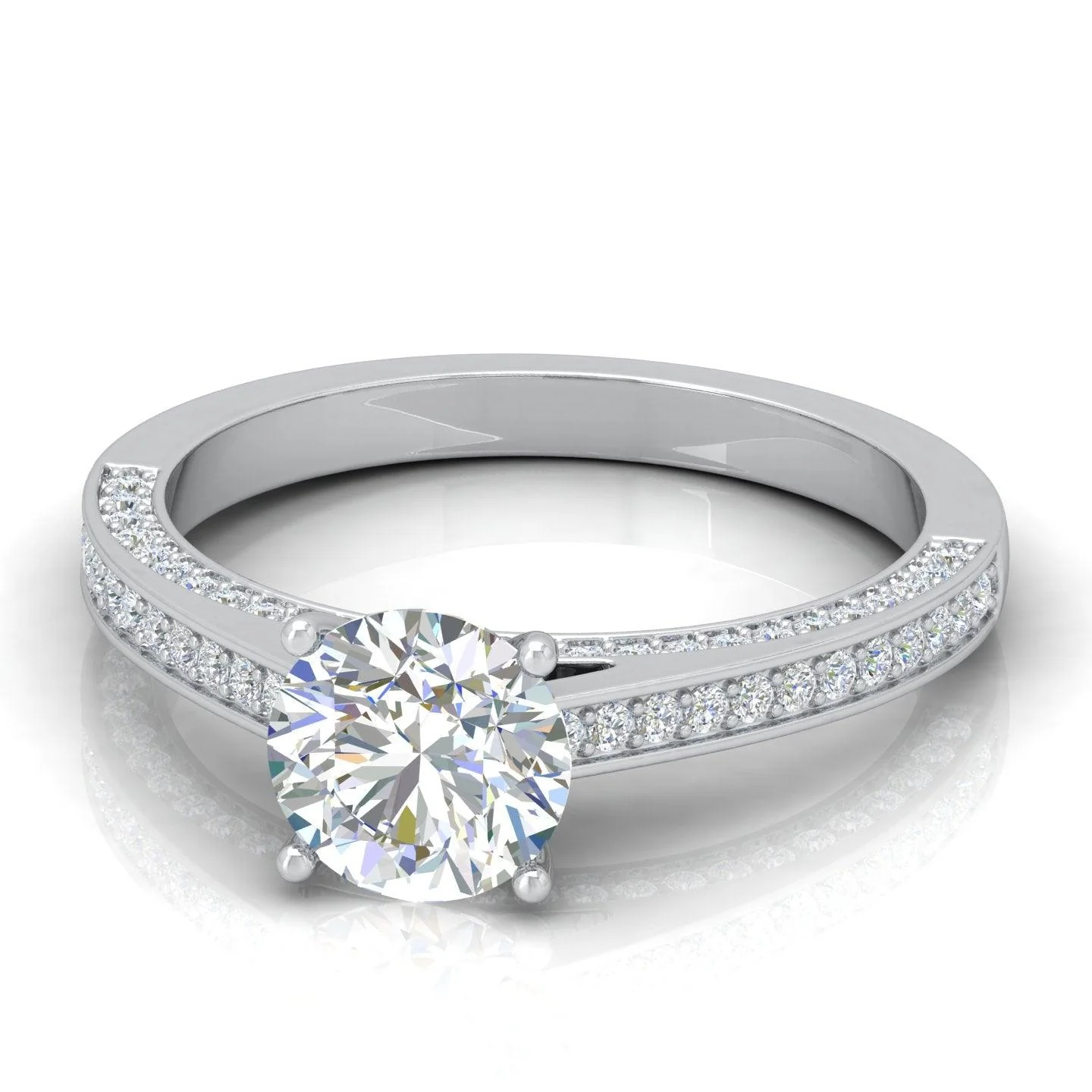 Certified Round Diamond Engagement Ring 2.00Carat E/VS - Image 5