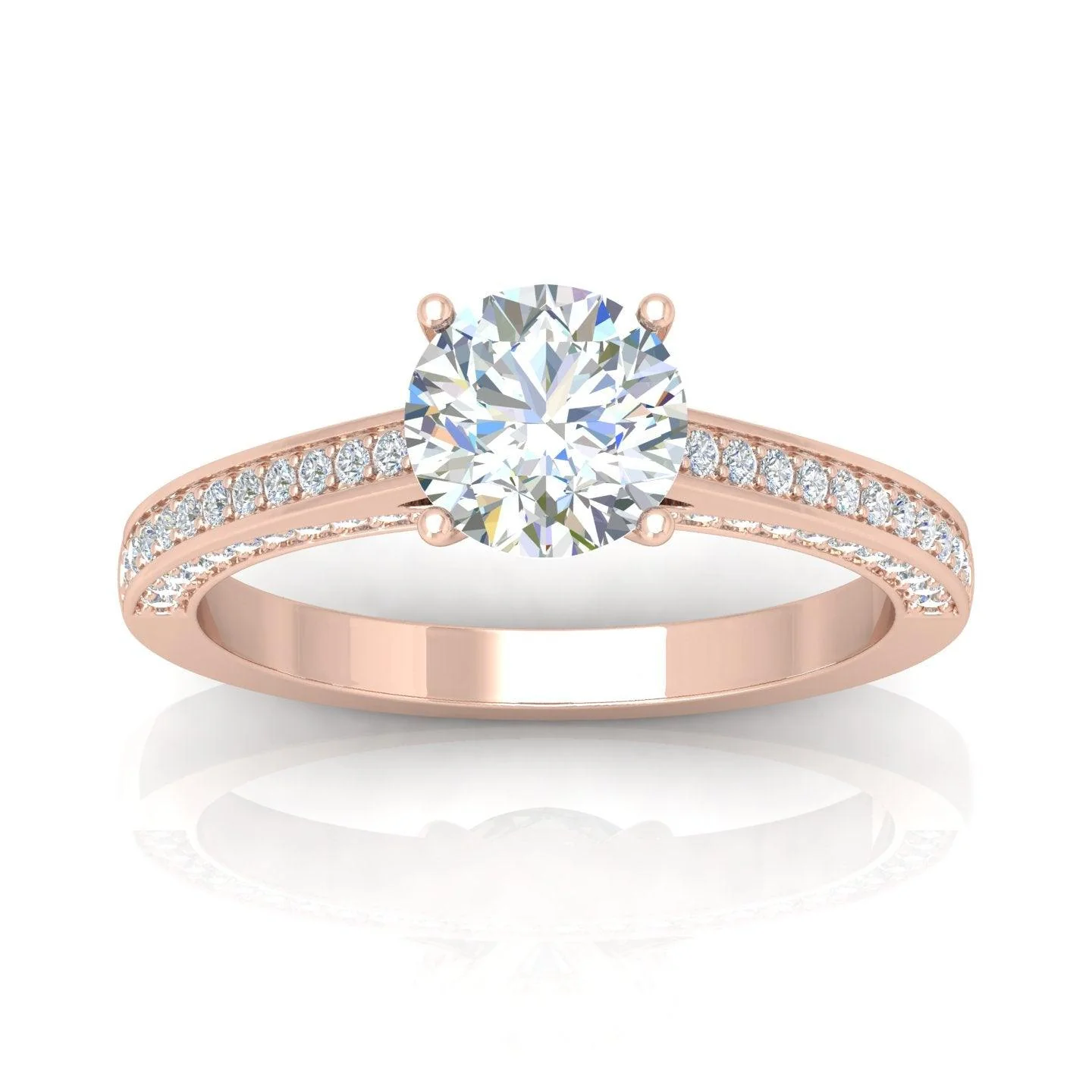 Certified Round Diamond Engagement Ring 2.00Carat E/VS - Image 7