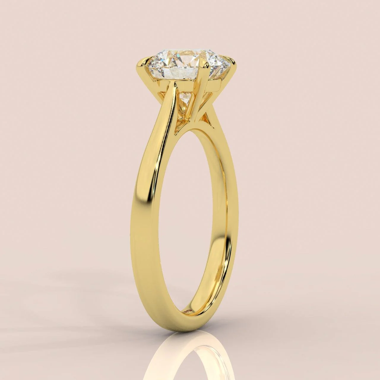 Clearance - 2.50Ct-4.00Ct Certified Round Diamond Solitaire Engagement Ring - Image 4