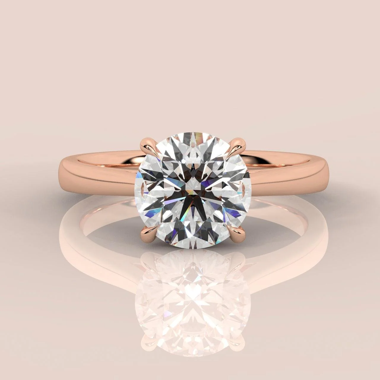 Clearance - 2.50Ct-4.00Ct Certified Round Diamond Solitaire Engagement Ring - Image 7