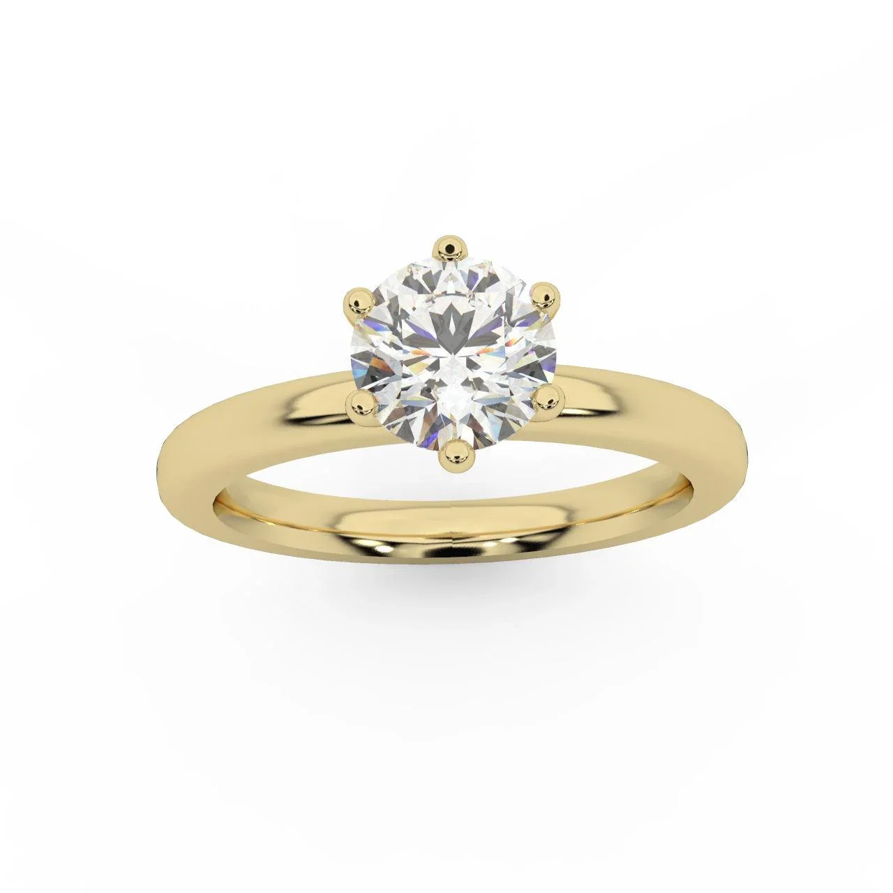 Comfort Fit Solitaire Engagement Ring 1.00ct E/VS - Image 3