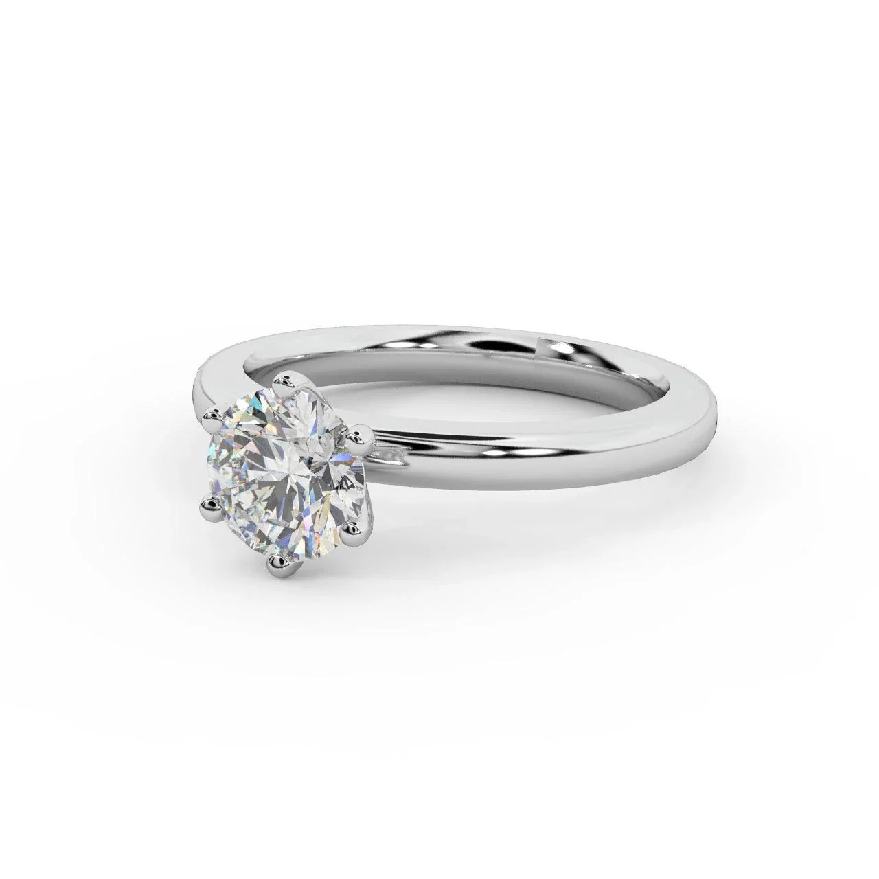 Comfort Fit Solitaire Engagement Ring 1.00ct E/VS - Image 5