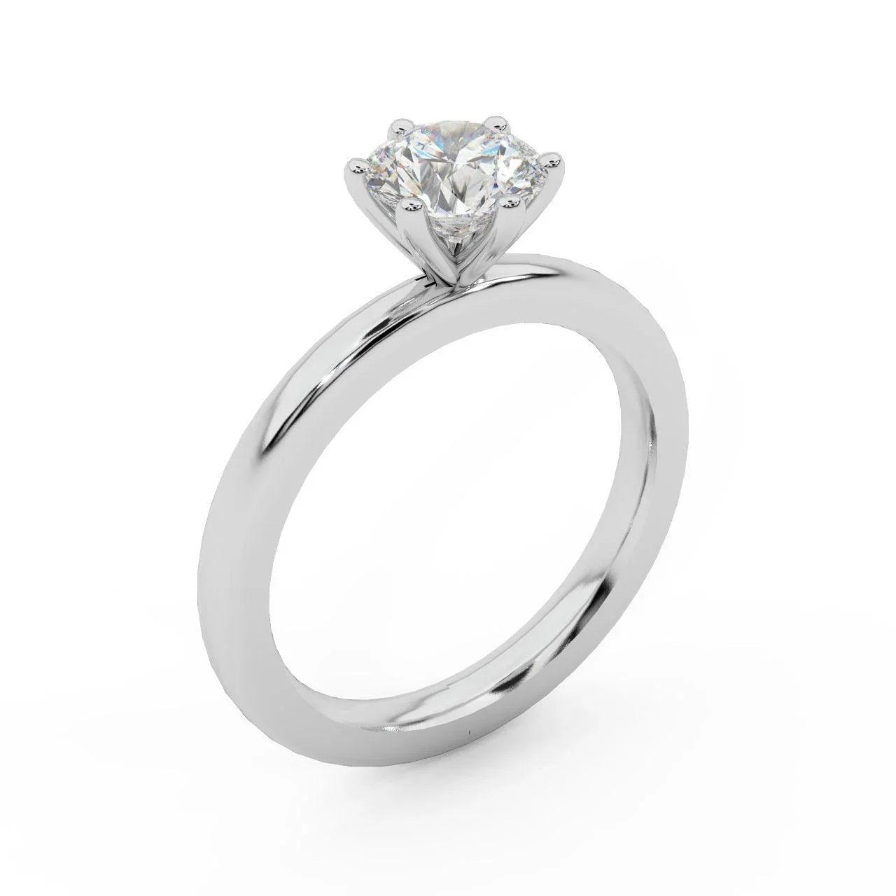 Comfort Fit Solitaire Engagement Ring 1.00ct E/VS - Image 6