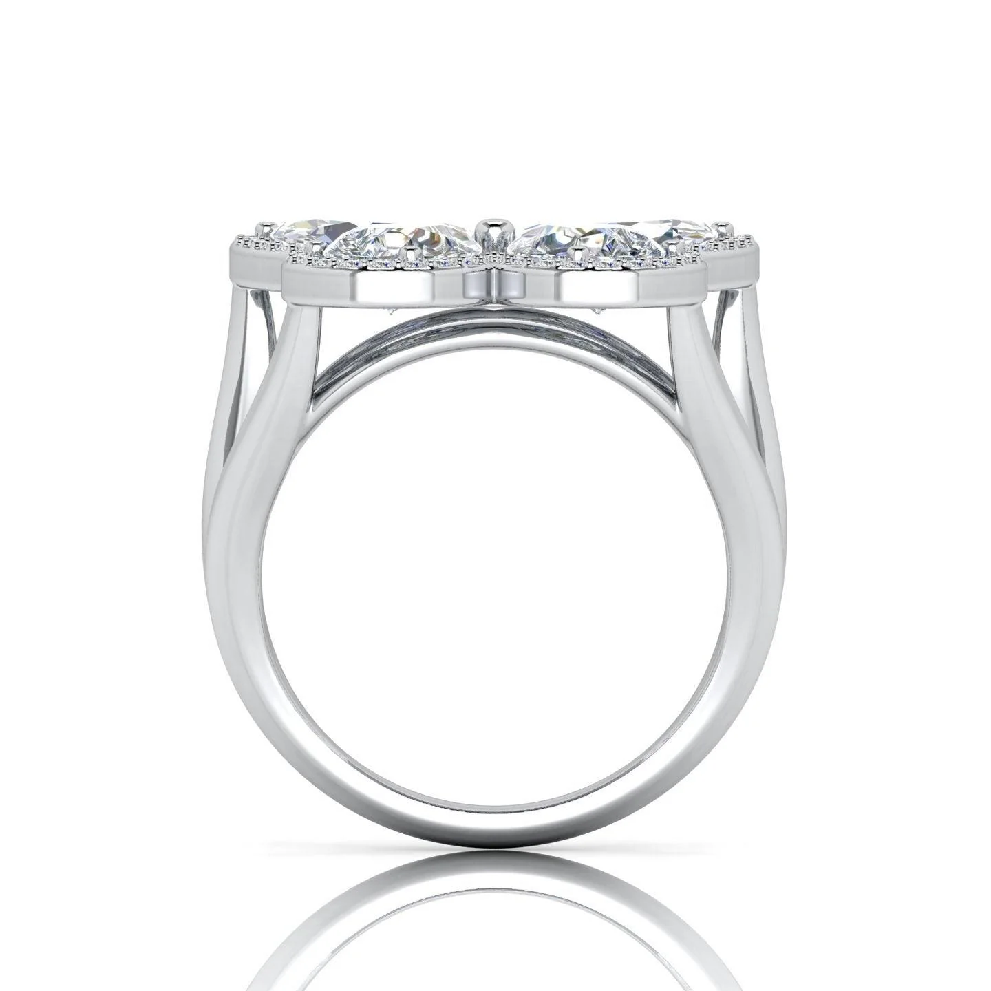 D/VS 4.00 Carat Butterfly Design Vintage Look Engagement Ring - amadadiamonds - Image 6