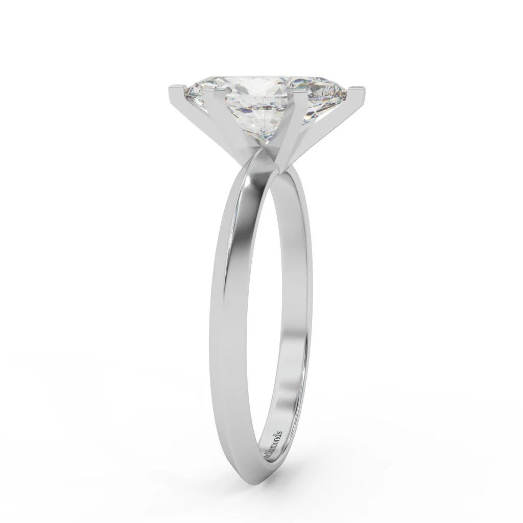 Exceptional Quality Certified Marquise Diamond Solitaire Engagement Ring 1.00ct - Image 5