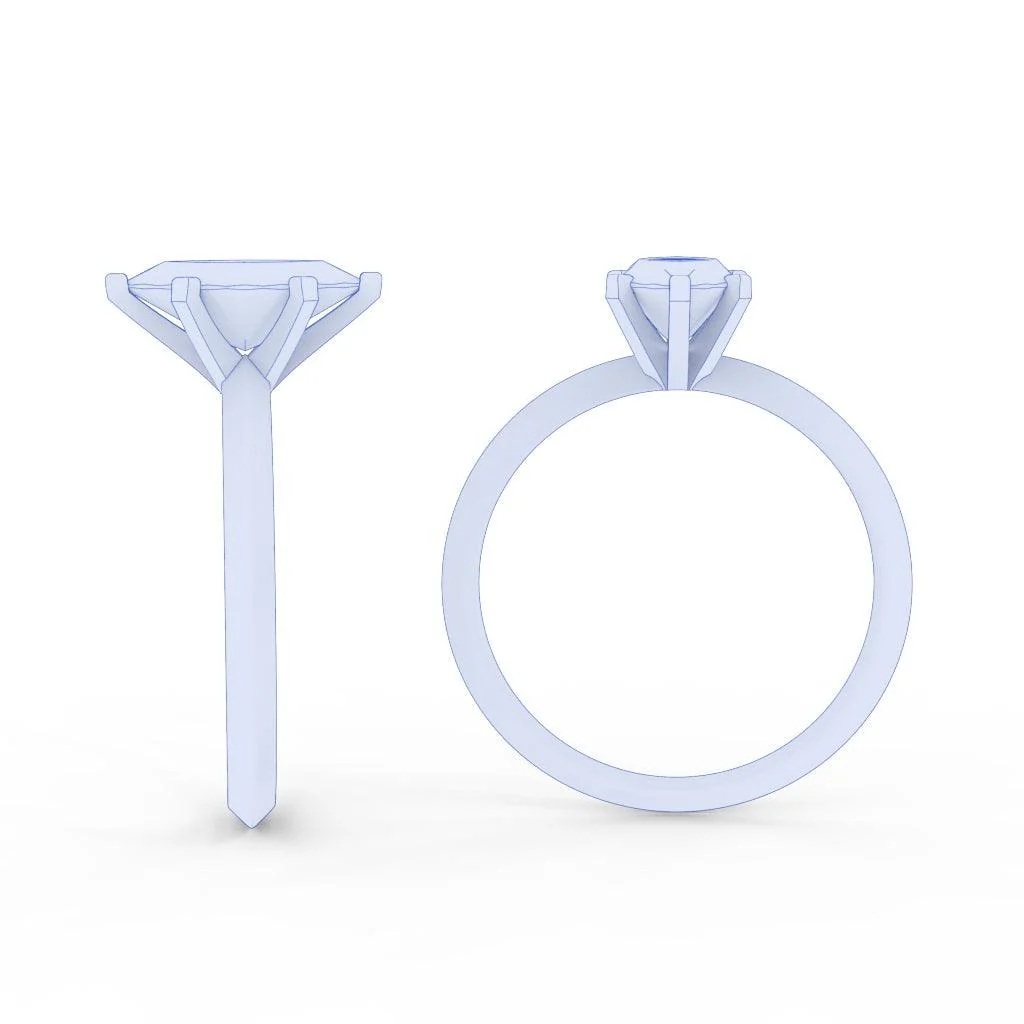 Exceptional Quality Certified Marquise Diamond Solitaire Engagement Ring 1.00ct - Image 6