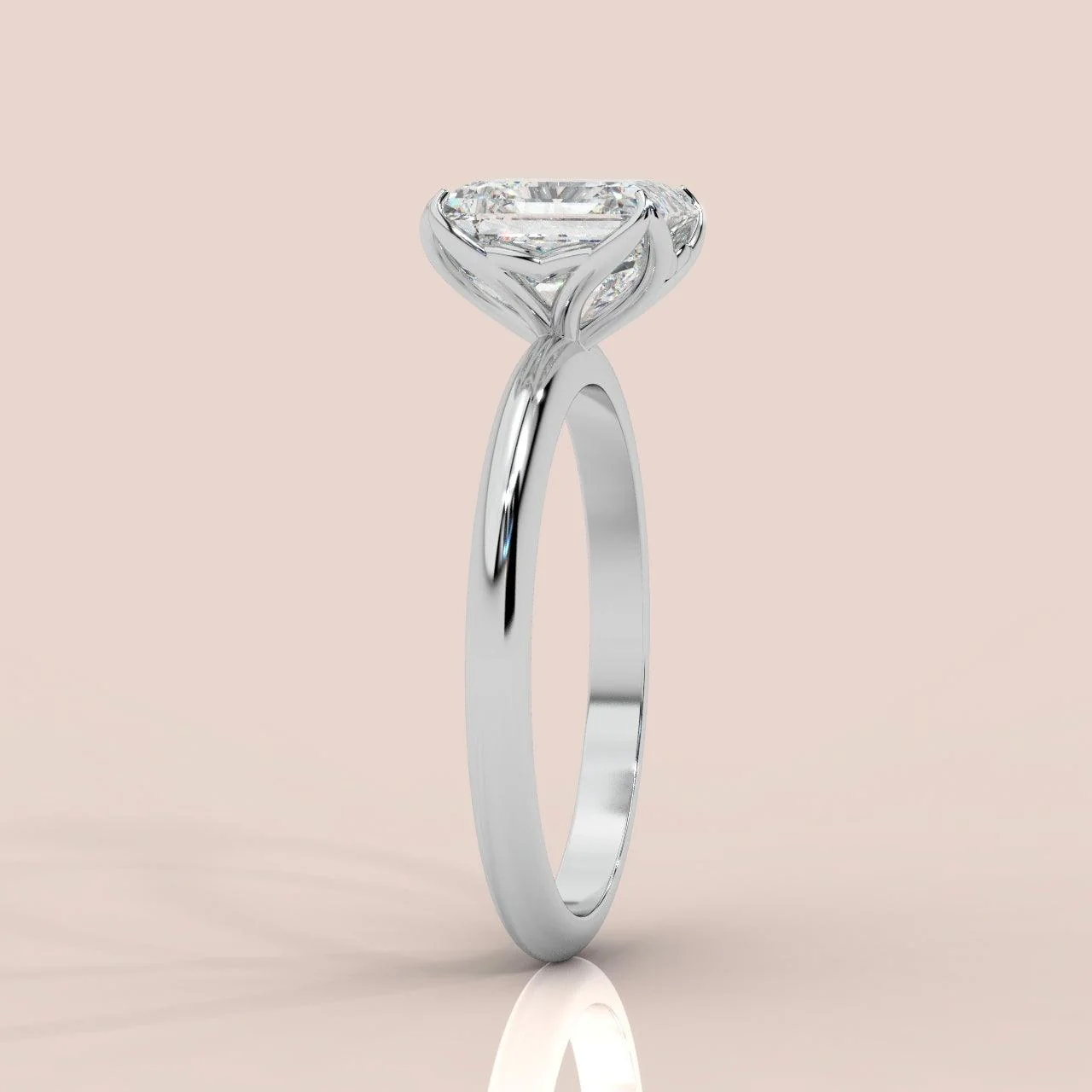 Exceptional Value Asscher Diamond Solitaire Engagement Ring Platinum 1.50Ct - 3.00Ct - Image 3