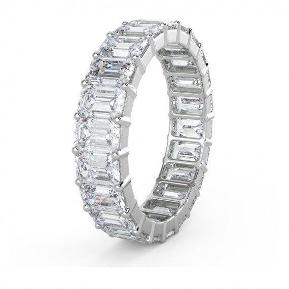 F/VS EMERALD FULL ETERNITY RING - 5.0Ct - 10.0Ct - Image 4