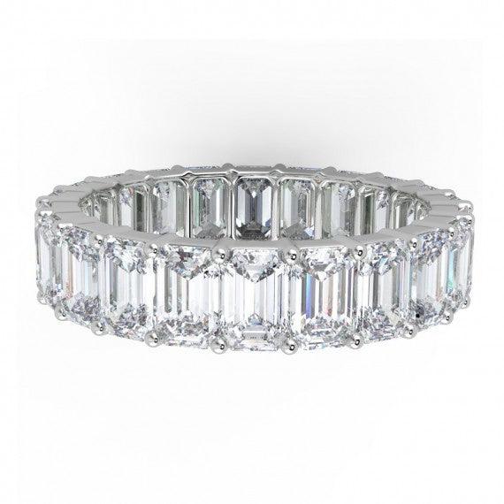F/VS EMERALD FULL ETERNITY RING - 5.0Ct - 10.0Ct - Image 5