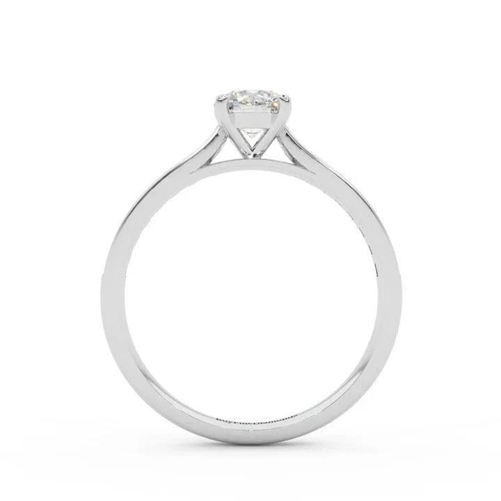 F/VVS2 1.75CT IGI Certified Diamond Round Brilliant Cut Engagement Ring - Platinum - Image 4