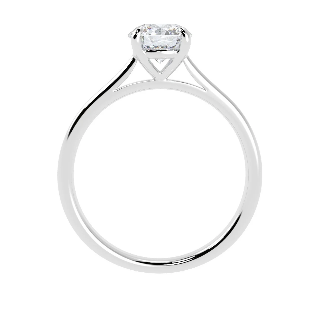GIA 0.90CT Natural Round Diamond Claw Set Solitaire Engagement Ring - Image 6