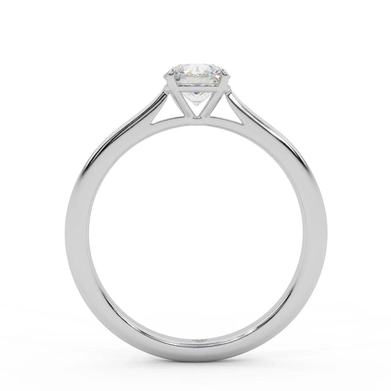 Special Deal ! GIA 0.30Ct-0.41Ct Round Diamond Solitaire Engagement Ring In Platinum - Image 4