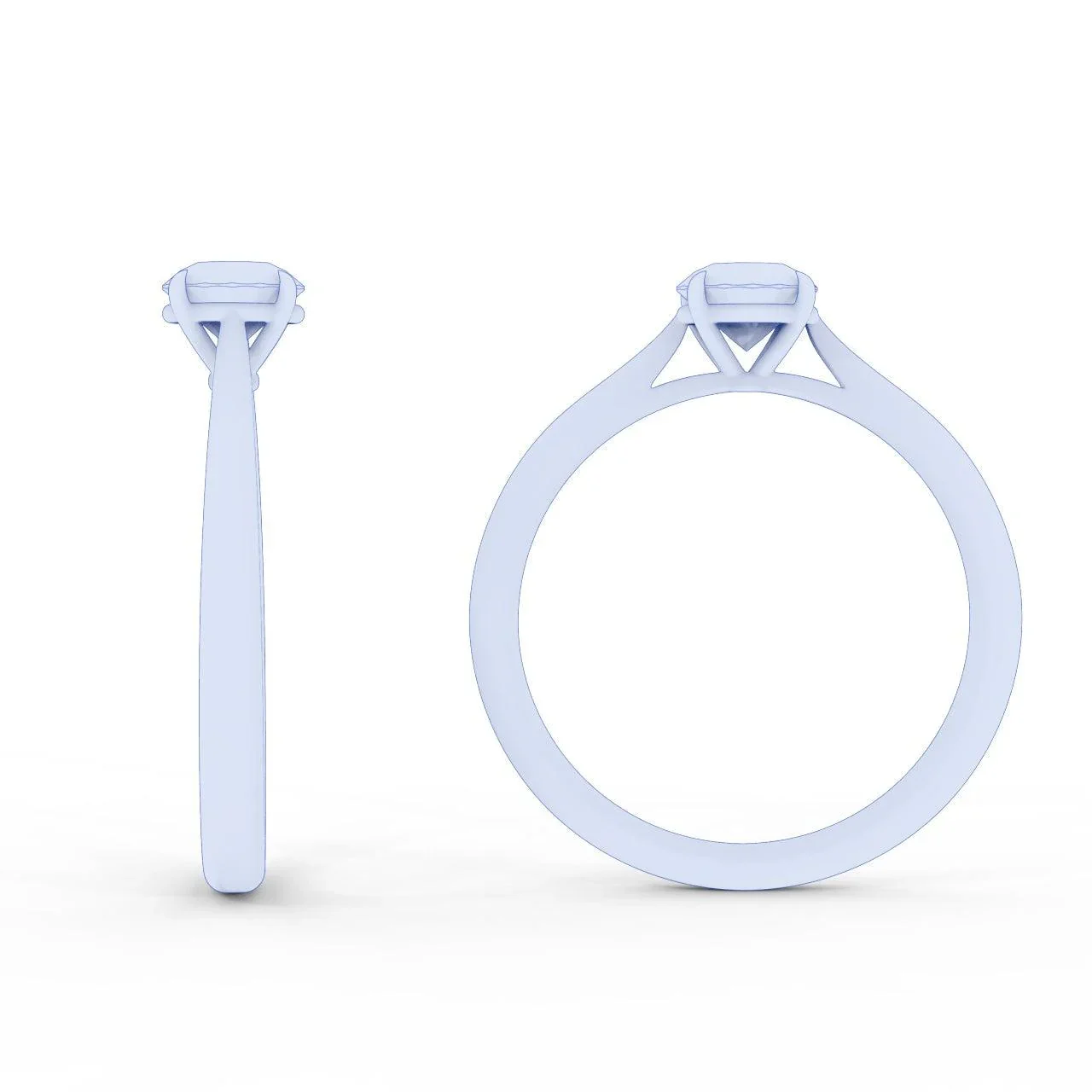 Special Deal ! GIA 0.30Ct-0.41Ct Round Diamond Solitaire Engagement Ring In Platinum - Image 5