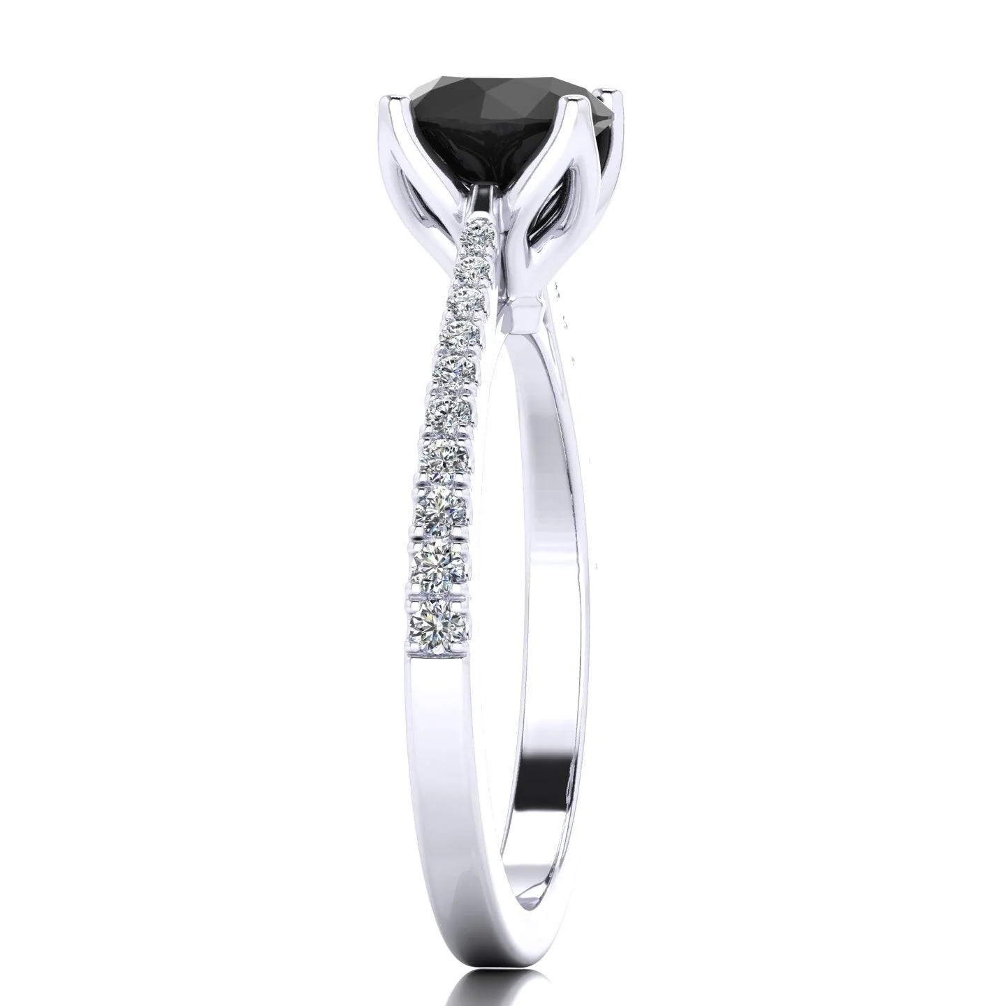 Great Deal For Her..! 1.20 Carat Black & White Diamond Solitaire engagement In UK Hallmarked - Image 5