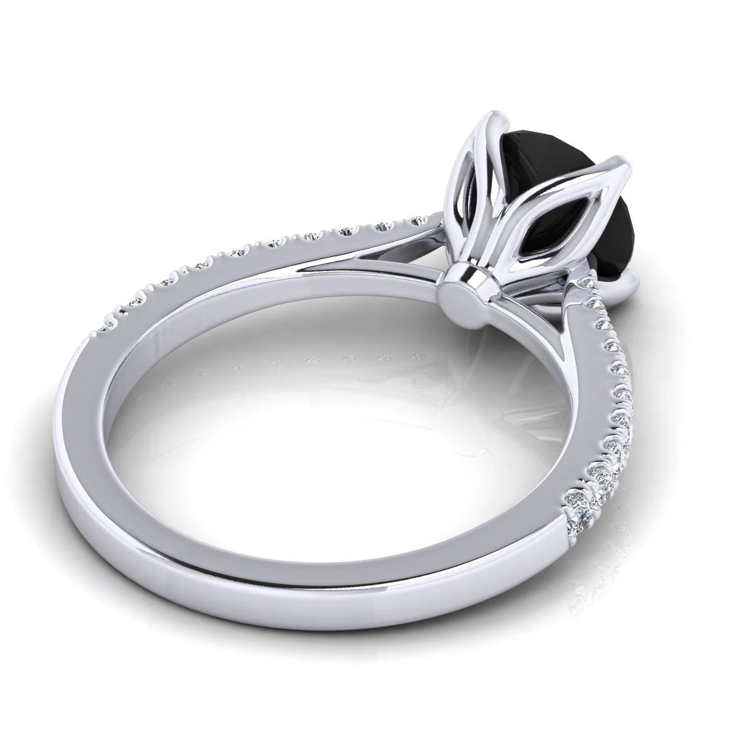 Great Deal For Her..! 1.20 Carat Black & White Diamond Solitaire engagement In UK Hallmarked - Image 6