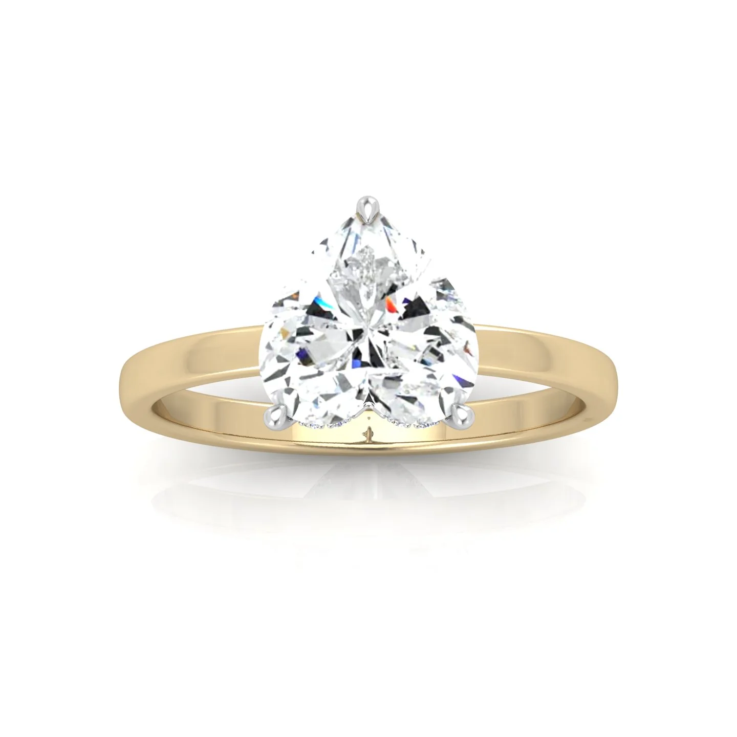 F/VS 4.20Ct Heart Diamond Hidden Halo Engagement Ring - Image 4