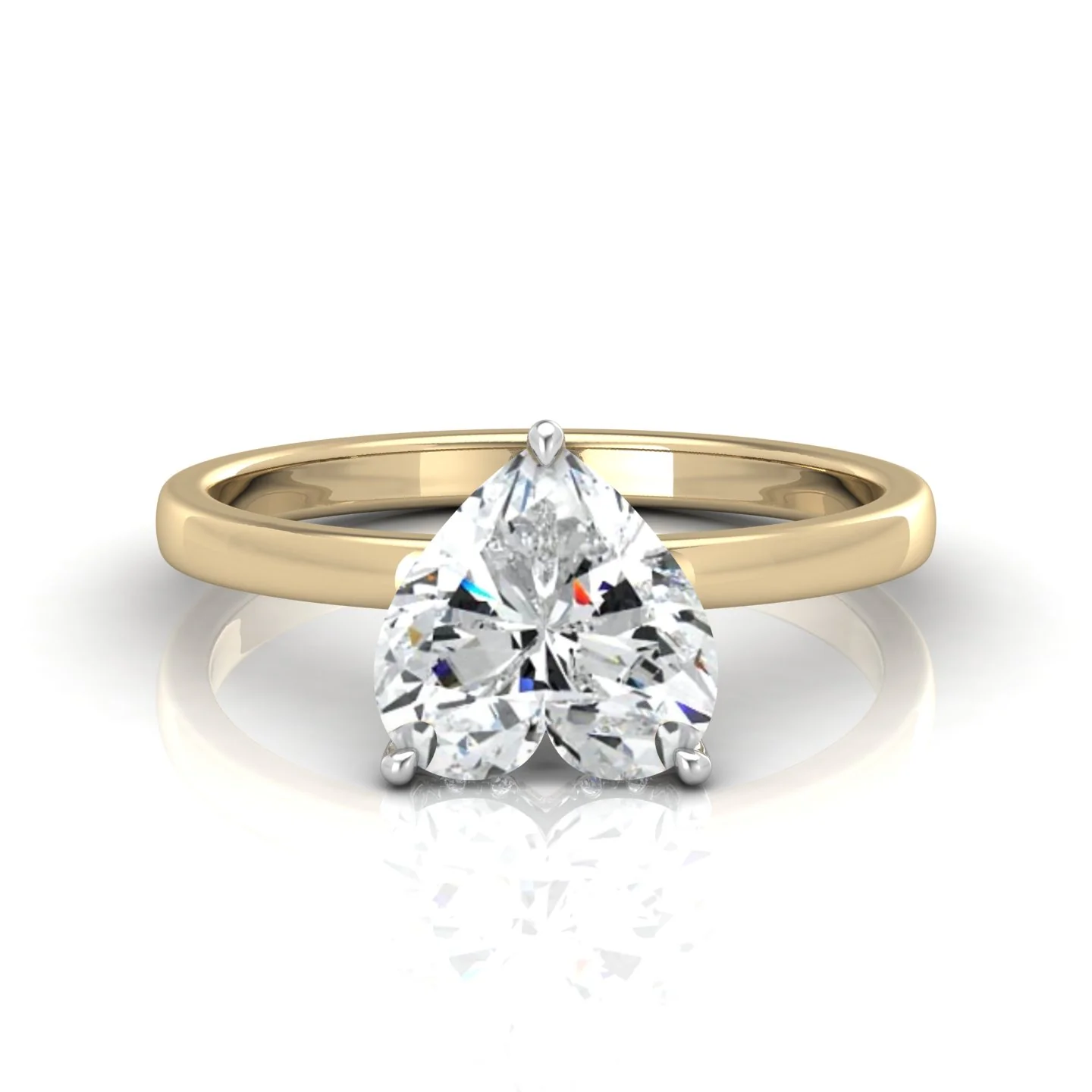 F/VS 4.20Ct Heart Diamond Hidden Halo Engagement Ring - Image 5