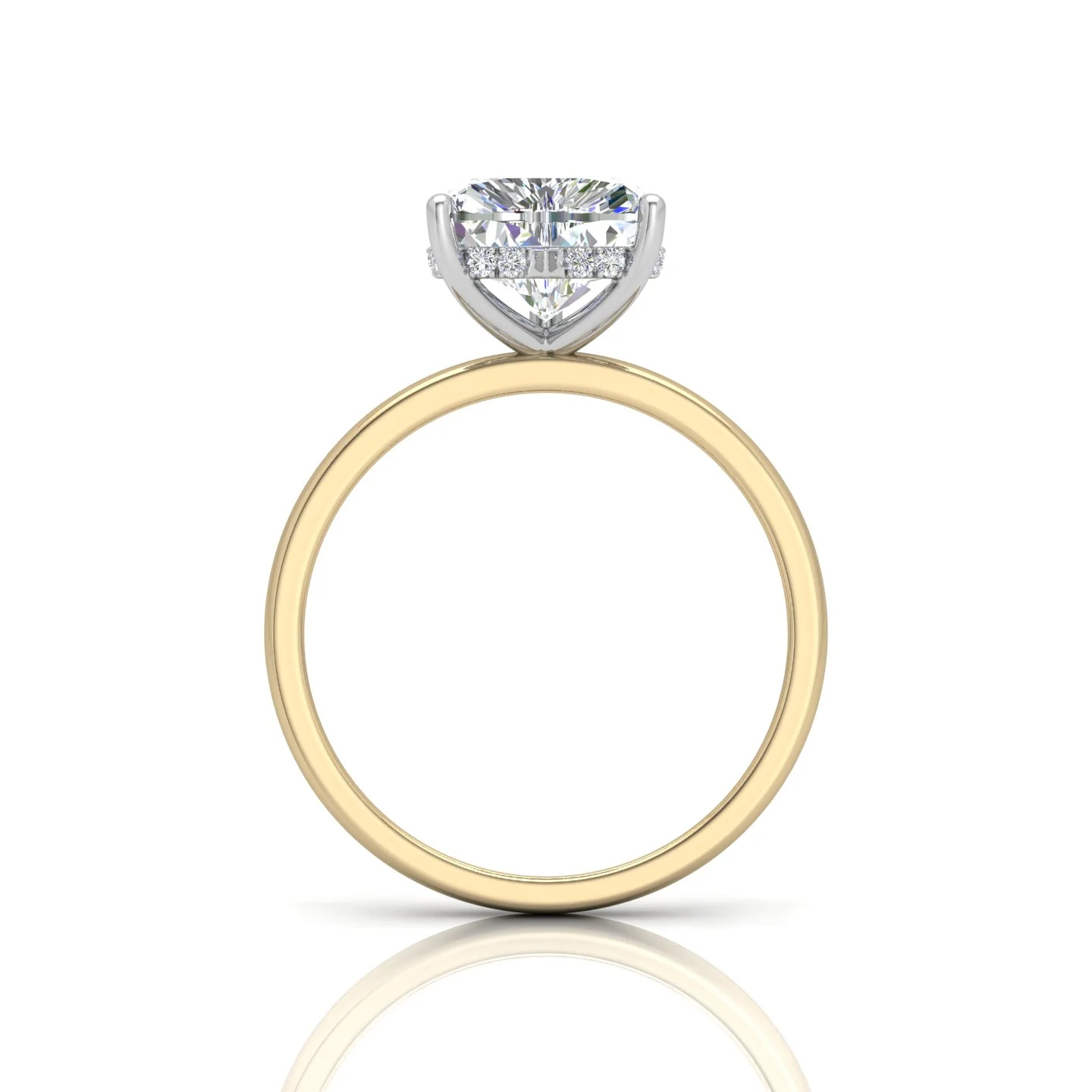 F/VS 4.20Ct Heart Diamond Hidden Halo Engagement Ring - Image 7
