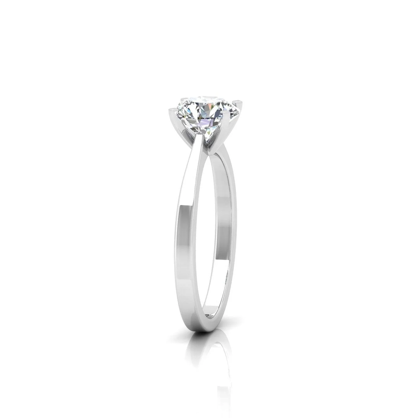 IGI CERTIFIED 1.70CT F/VS Round Diamond Solitaire Engagement Ring - 950 Platinum - Image 4