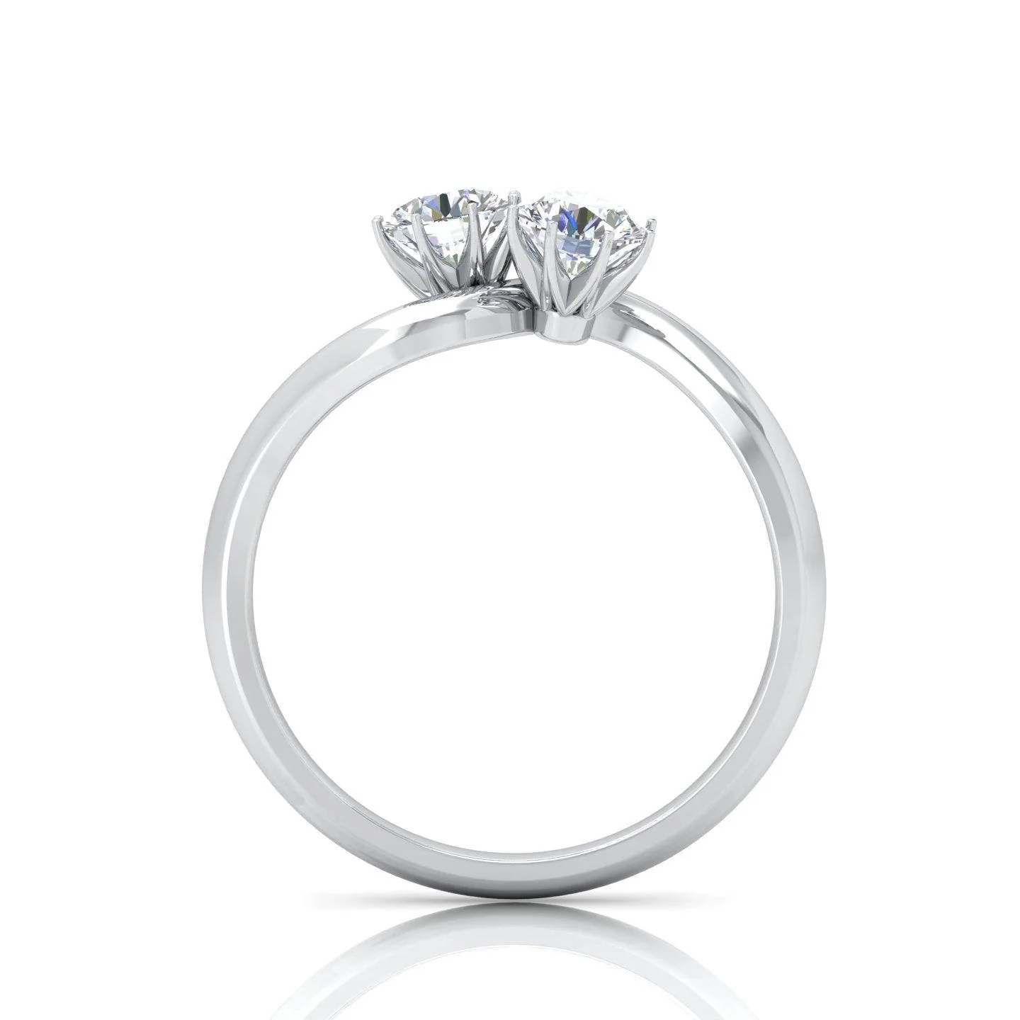 IGI Certified 2.00 Carat E/VS Round Diamond Solitaire Toi-Moi Engagement Ring - amadadiamonds - Image 2