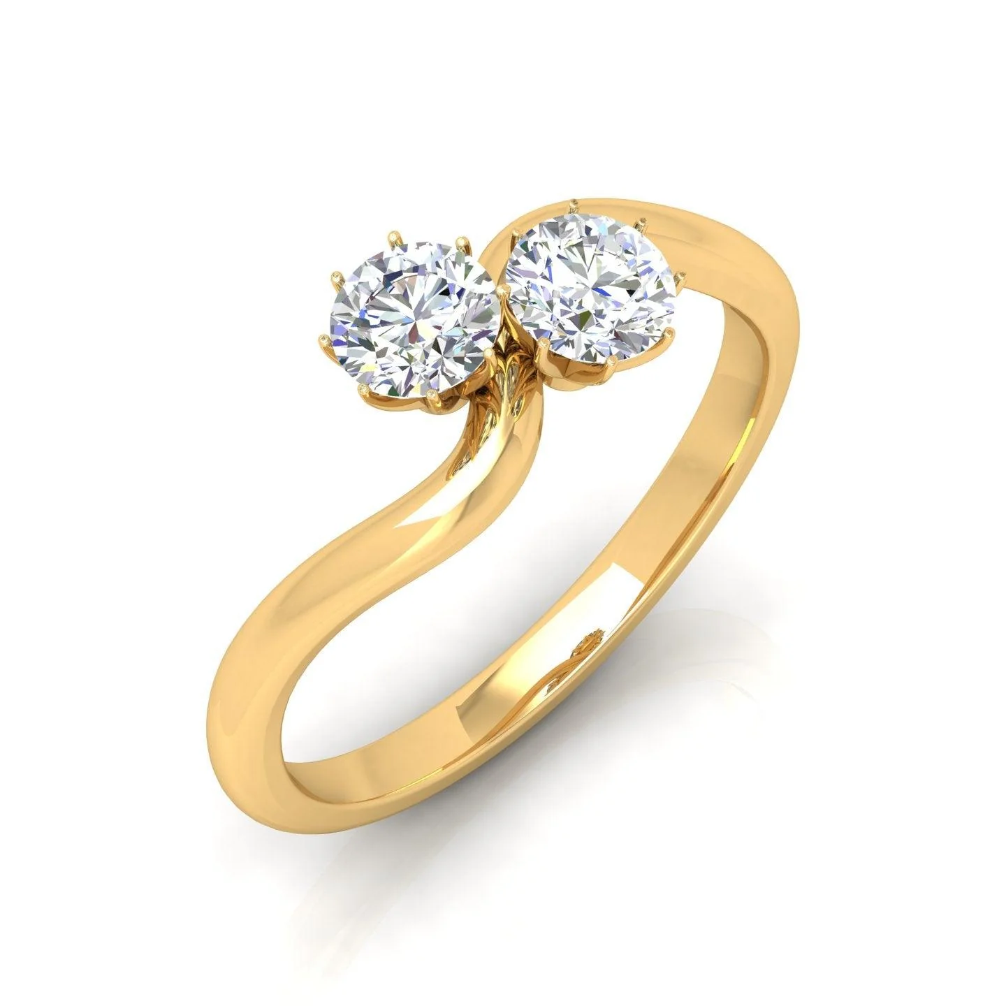 IGI Certified 2.00 Carat E/VS Round Diamond Solitaire Toi-Moi Engagement Ring - amadadiamonds - Image 3