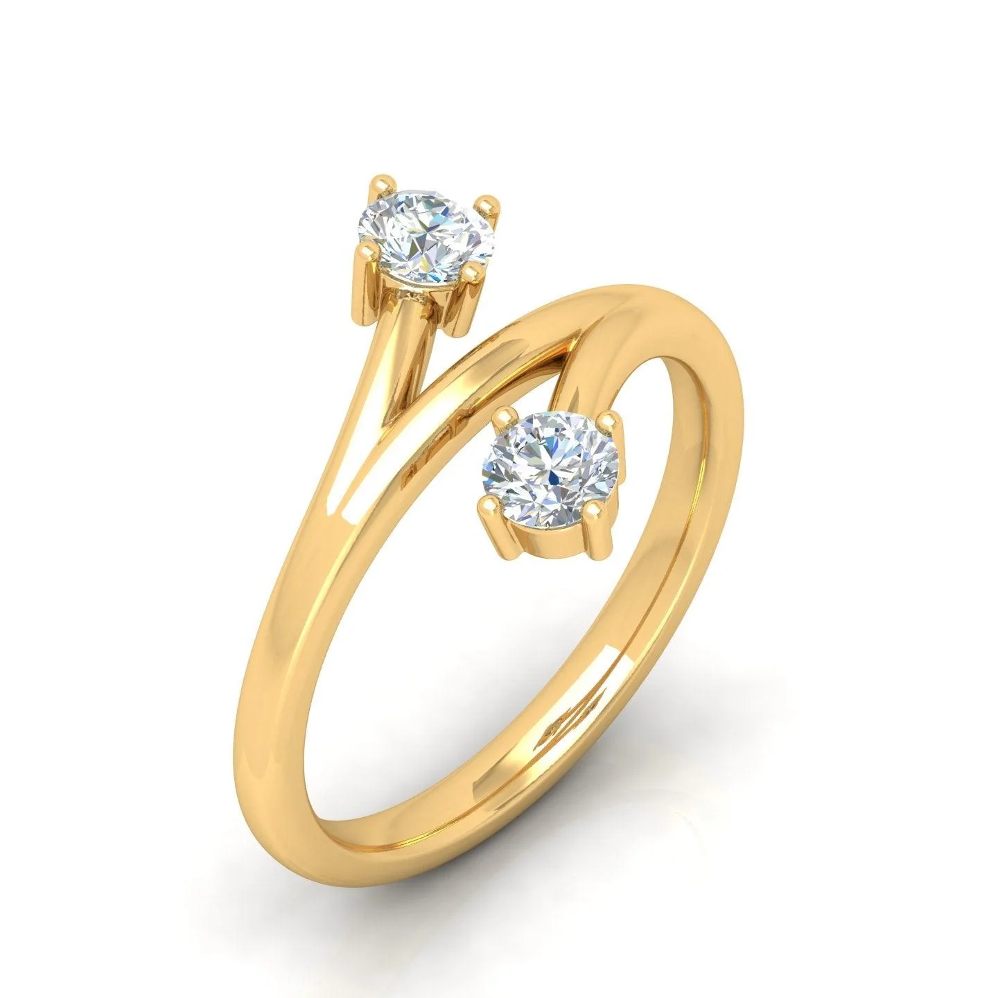 IGI Certified 2.00 Carat F/VS Round Diamond Solitaire Toi-Moi Engagement Ring - amadadiamonds - Image 3