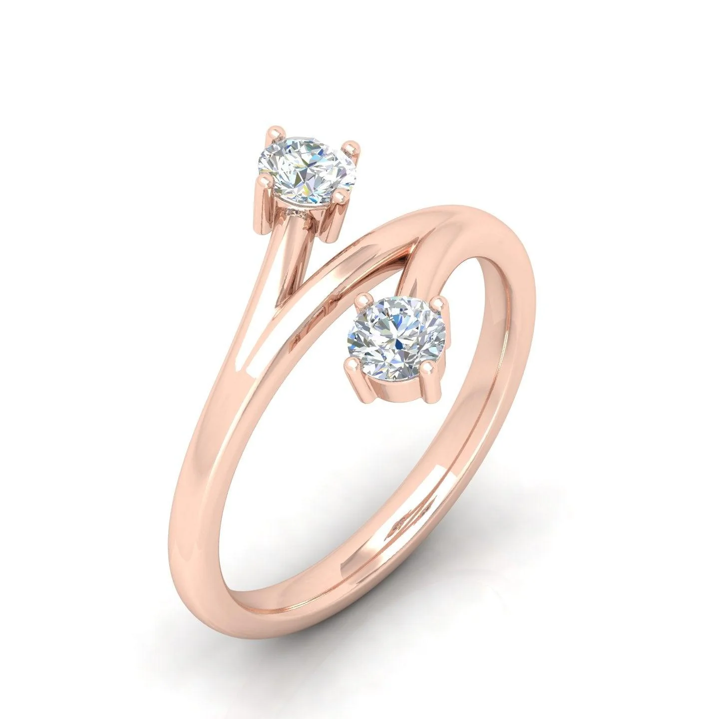 IGI Certified 2.00 Carat F/VS Round Diamond Solitaire Toi-Moi Engagement Ring - amadadiamonds - Image 4