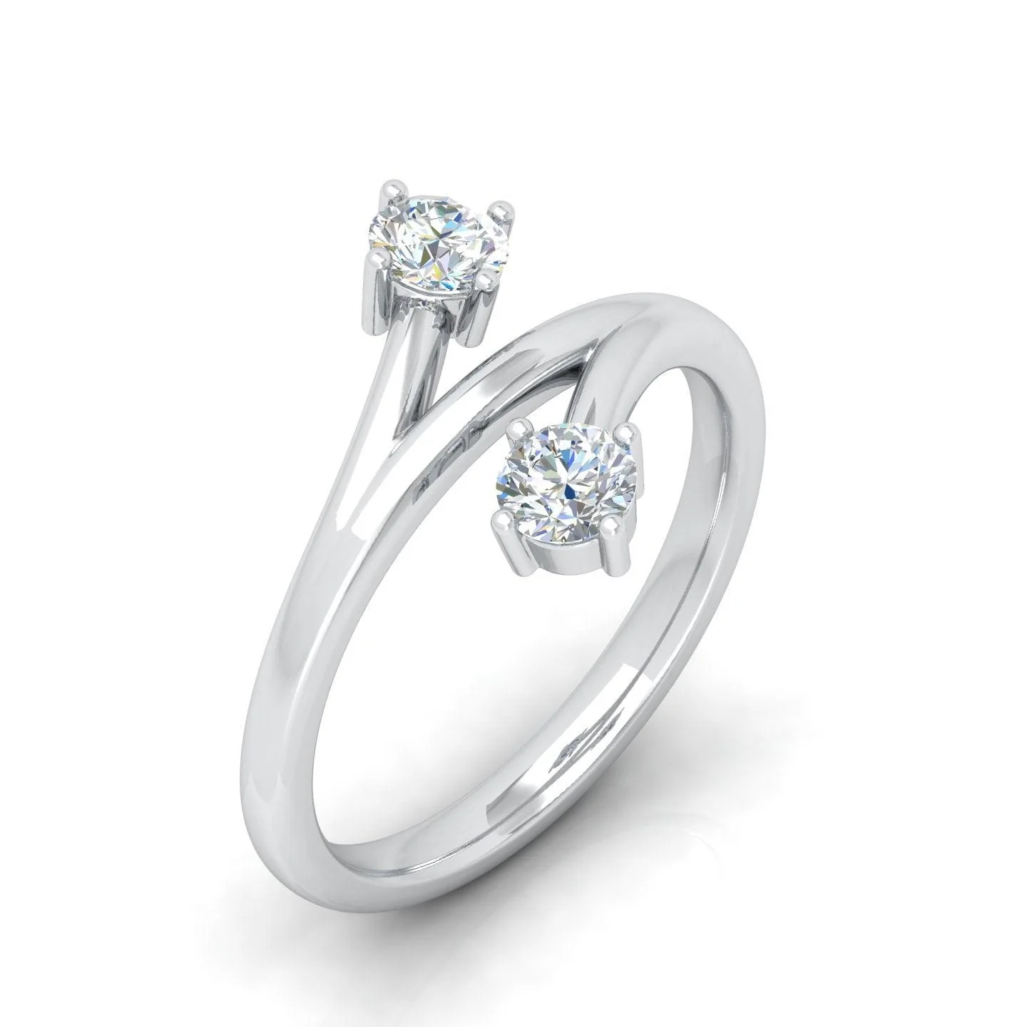 IGI Certified 2.00 Carat F/VS Round Diamond Solitaire Toi-Moi Engagement Ring - amadadiamonds - Image 5